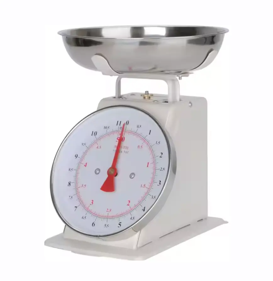 金屬機身復古款 5kg 機械彈簧廚房秤