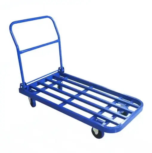 150kg 300kg 500kg 承重 工業藍方形鋼管 可折疊四輪托車